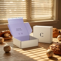 Boîtes pliables de luxe en papier couché, avec pelliculage mat couleur, bande auto-adhésive déchirable, pour vêtements, personnalisables avec votre marque, impression quadricolore
