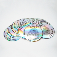 Pegatinas Holográficas Reflectantes Personalizadas de PVC Autoadhesivas, Resistentes al Agua y a los Rayos UV, a Todo Color, con Formas Personalizadas para Recompensas Infantiles