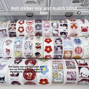 Hot-Selling 500 Stück PVC Roll Aufkleber Sammlung niedlichen Cartoon Dekoration Journal Siegel Aufkleber High-Value Ins - Product Image 6