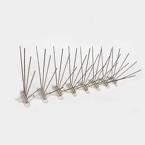 Precio barato Anti Paloma de acero inoxidable disuasorio Bird Spikes Control de plagas de plástico autoadhesivo