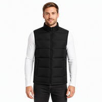 Gilet matelassé réversible personnalisé avec logo, 90 % duvet de canard blanc, unisexe, pour homme, sans manches, chaud pour l'hiver, vente en gros