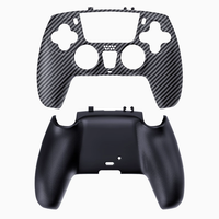 Coque rigide pour PC avec revêtement anti-huile pour manette PS5, étui de protection antidérapant avec capuchons de pouce