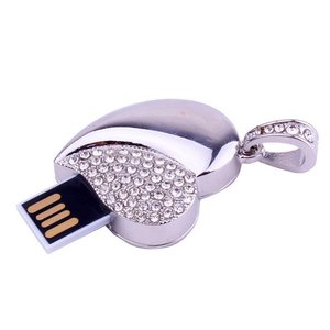 Encantadora forma de corazón agradable cristal USB flash drive beso USB Flash Drive para mujeres - Product Image 6