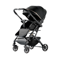 Poussette Hibaby en alliage d'aluminium, deux positions assises et inclinables, pliable, légère, pour nouveau-nés de 0 à 3 ans, poussette haute vue