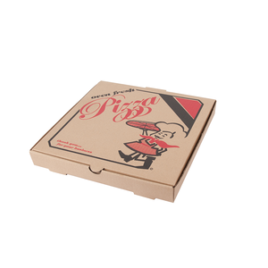 Custom Kraft Papel Kraft Caixas De Pizza Impressora 7 8 9 10 12 14 Polegadas Com Logotipo Caixa De Massa De Pizza 33 35 <span class=keywords><strong>cm</strong></span> 30x30 - Product Image 2