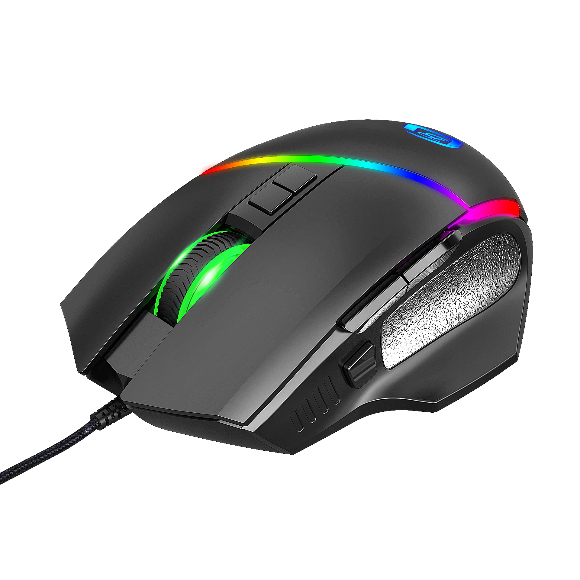 Souris Gamer Ergonomique USB Rétroéclairée - Noir, Haute Qualité, Idéale Pour Ordinateur Portable Ou Bureau