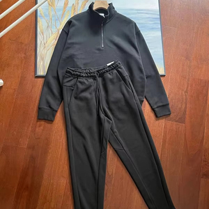 Ensemble de survêtement d'hiver pour homme avec sweat à capuche zippé et pantalon de jogging – Tenue de sport athlétique deux pièces - Product Image 6