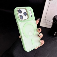 Coque rigide magnétique anti-traces de doigts pour iPhone 18 Pro Max, compatible iPhone 16 Pro, 15, iPhone 17 Pro Max – Nouvelle protection anti-chute