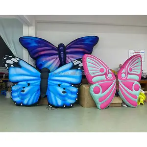 ปีกผีเสื้อเป่าลมมีไฟ LED สำหรับตกแต่งงานปาร์ตี้ในไนท์คลับ - Product Image 1