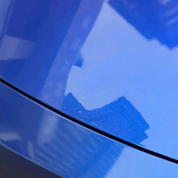Film Vinyle PET Coulé Métallisé Bleu Cobalt Brillant HD pour Covering Automobile, Vente en Gros, Usine de Guangzhou, Taille 1.52X16M/5X55FT, Autocollants pour Voiture