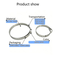 Collier de serrage réglable en acier inoxydable 304 à une seule oreille, attache de soufflet de joint homocinétique automobile