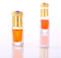Botol emas gulung parfum minyak esensial 3ml 6ml 9ml 12ml botol rol kaca tutup sekrup cetak MOQ 100 buah Volume 10ml