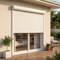 Volet roulant vertical motorisé en alliage d'aluminium de style européen moderne pour fenêtre extérieure, imperméable et coupe-vent