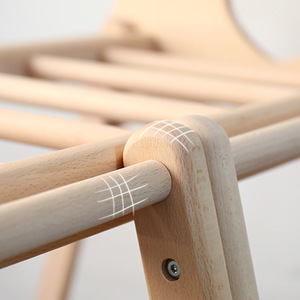 Estructura de juego de madera de haya para interiores con columpio y tobogán para niños de 4 a 6 años, unisex. - Product Image 4