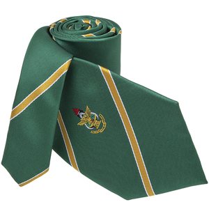 <span class=keywords><strong>Comprar</strong></span> Corbata Escolar Personalizada Tejida Jacquard <span class=keywords><strong>Lunares</strong></span> Verdes Amarillos y Corbatas de Rayas Con Logo para Niños Escolares - Product Image 4