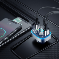 Adaptateur Bluetooth pour voiture en métal, chargeur rapide QC3.0, transmetteur FM, lecteur MP3 sans perte, kit mains libres TF USB, moniteur de batterie