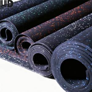 Kauçuk Mat kaymaz kauçuk rulo boks ev spor salonu matı rulo zemin malzemeleri spor yüksek yoğunluklu döşeme kauçuk paspaslar kauçuk spor salonu matı - Product Image 2