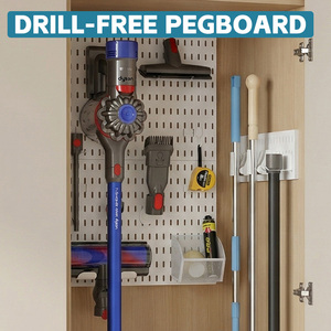 Système d'organisation mural avec crochets pour outils de garage, accessoires de cuisine et maison – Organisateur gain de place - Product Image 1