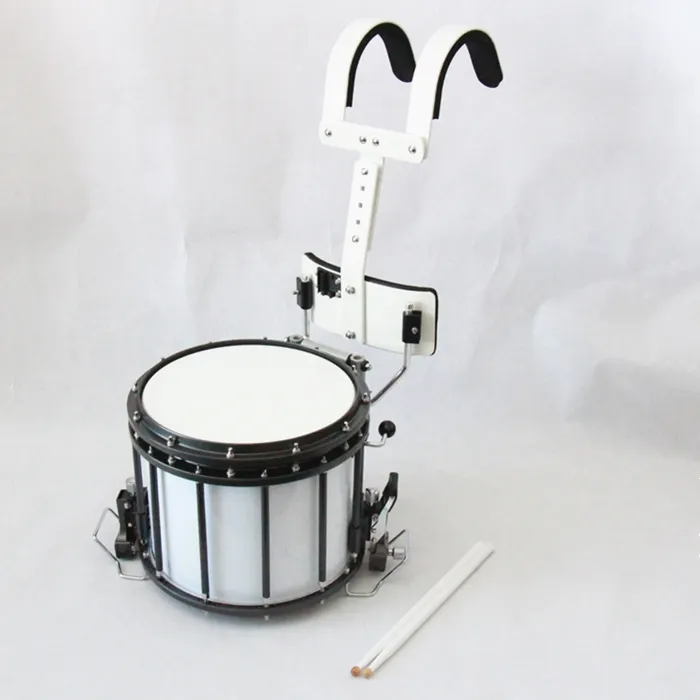 Hoge Kwaliteit Professional Met Carrier 14*12 Hoge Spanning Marching Snare Drum