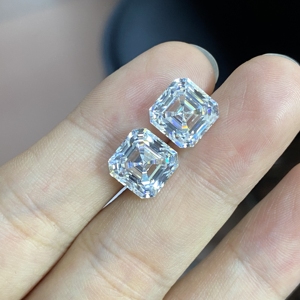 Pietra di Moissanite Sintetica di Alta Qualità, 1-10 Carati, <span class=keywords><strong>D</strong></span> VVS, Taglio Ovale, a Pera, Radiante, Gemma Sciolta - Product Image 3