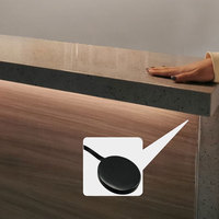 Interrupteur tactile en métal miroir 60W 12V 5A avec connecteur SM, indice de protection IP20, certifié CE, éclairage LED intelligent pour armoire, portée de détection 6 mm
