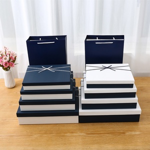 Custom White Square <b>Gift</b> <b>Box</b> Logo Large Size <b>Clear</b> Packaging Magnetic Closure <b>Box</b> Black Gold <b>Gift</b> <b>Box</b> - Product Image 4