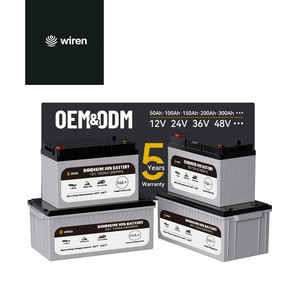 Batería de Iones de Sodio Wiren 12V/24V |   50Ah-300Ah |   IP65 |   Rendimiento a Baja Temperatura (-40°C) |   6000 ciclos |   Garantía de 5 Años |   OEM/ODM - Product Image 1
