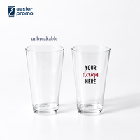 Gobelets à bière réutilisables en plastique transparent de 20 oz avec impression de logo personnalisé pour bar
