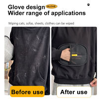 Gant de toilettage pour animaux de compagnie, pour enlever les poils de chat des vêtements, du lit, du tapis, du canapé, gant de massage et de nettoyage pour animaux, gant anti-chute de poils