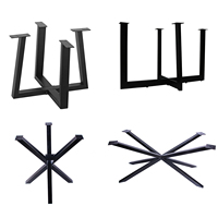 Jambes de Base en fonte métallique, pour Restaurant, acier industriel, laiton, Table basse, meubles de cuisine