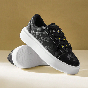 Nouvelles chaussures décontractées pour femmes à lacets et <span class=keywords><strong>semelle</strong></span> épaisse, souples, confortables, respirantes et rehaussantes, idéales printemps/automne - Product Image 4