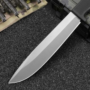 FN A2 Outdoor Tactical Survival Knife DIY Stainless Steel 5.6mm Thickness <b>Rubber</b> Handle Drop Point Straight <b>Edge</b> OEM/ODM - Product Image 5
