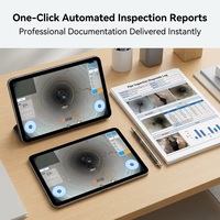 Robot d'inspection de canalisations Wellcam 200m de qualité européenne DDP, chenillard industriel télécommandé, résistant à l'eau, avec rapport PDF instantané