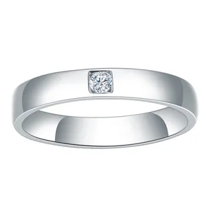 Мужское круглое кольцо с бриллиантами