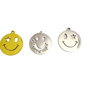 Cadenas de acero inoxidable para mujer con estilo de moda, mueca dulce y vanguardista para joyería de collar sonriente - Product Image 2
