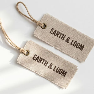 Custom Eco-Friendly Paper Clothing Hang <b>Tags</b> & Garment Labels with Embossed Finish for Apparel <b>Bags</b> Shoes-Wholesale - Product Image 1