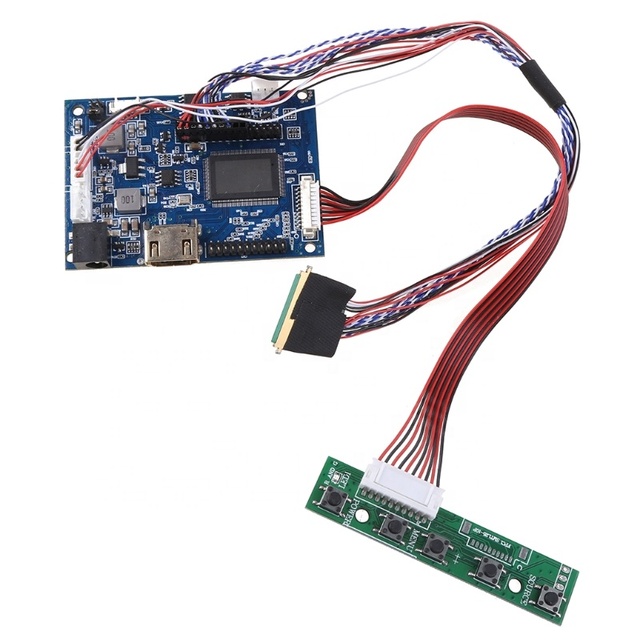 HD MI Compatible Lvds Controller Board Driver 40 Pins Lvds Cable Kit for Raspberry PI 3 LP156WH2 TLA1 TLE1 1366x768