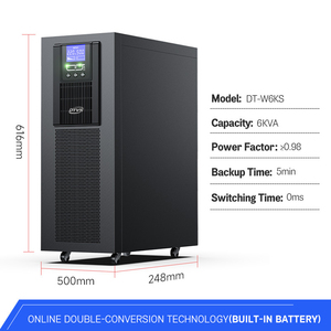 Trực Tuyến 4800W/6KVA UPS Cho Trung Tâm Dữ Liệu Duy Nhất Giai Đoạn Máy Chủ Rack & Tháp Cung Cấp Điện 60Hz Tần Số Uninterruptible Cung Cấp Điện - Product Image 5