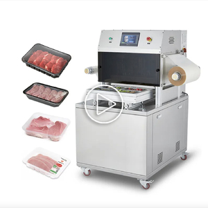 DQ-440LV Automatic Electric Film Pouch Bags Tray Seal Machine Three Trays High Speed <b>Modified</b> Atmosphere Sealing Machine - Product Image 1
