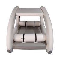 Vente flash : Bateau catamaran pliable léger à deux étages, 6 personnes, mini yacht de luxe, bateau ponton gonflable pour la pêche