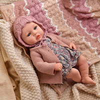 Poupées réalistes de 18 pouces, mignonnes, avec fonction musicale, bébés en silicone, poupées reborn, jouets pour filles