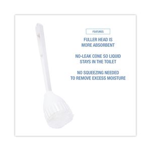 Boardwalk 528121 2-Inch Cone Head Plastic Bowl <b>Mops</b> with 10-Inch <b>Handle</b>-White 25-Piece Per Carton Multi-Purpose Cleaners - Product Image 4