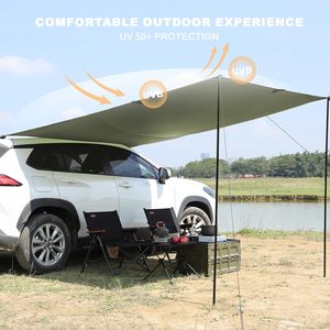 Tenda da sole per auto 10 x 6,6 piedi per SUV e furgoni, non richiede portapacchi, impermeabile, protezione UV50+ - Product Image 5