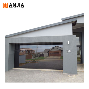 Porte de <span class=keywords><strong>garage</strong></span> sectionnelle électrique intelligente Porte de <span class=keywords><strong>garage</strong></span> à panneaux de verre Porte de <span class=keywords><strong>garage</strong></span> en aluminium à gain en bois - Product Image 3