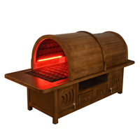 Dôme de Sauna à Tourmaline pour Thérapie Traditionnelle Chinoise, Dôme Chauffant avec Compartiment de Rangement, Lumières Photoniques pour Soins de Santé