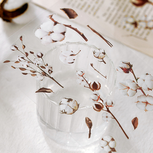 6 pièces par paquet mignon bricolage <span class=keywords><strong>Scrapbooking</strong></span> autocollant mosaïque spécimen série PET pour plante manuel matériel décoration décorative - Product Image 4