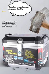 Presa di fabbrica Yuyilin 45L PP scatola di coda per moto con materiale ABS 3 anni di garanzia vendita calda - Product Image 6