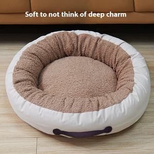 เบาะรองนั่งทรงกลมสำหรับสัตว์เลี้ยงเสื่อให้ความอบอุ่นสำหรับสุนัขแมวเสื่อรองนอนแมวเสื่อสำหรับสัตว์เลี้ยงขายส่ง - Product Image 2