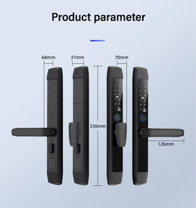 Rainproof Outdoor Euro 3592 Multipoint Mortise Ttlock Tuya Wifi Passage Mode Fingerprint Smart <strong>Door</strong> Lock for Grill Steel <strong>Door</strong> - Product Image 2