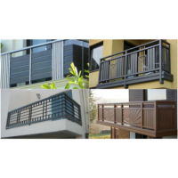 Designs de grilles de balcon en fer personnalisées et professionnelles, balustrades de balcon simples en fer forgé, garde-corps en fer forgé